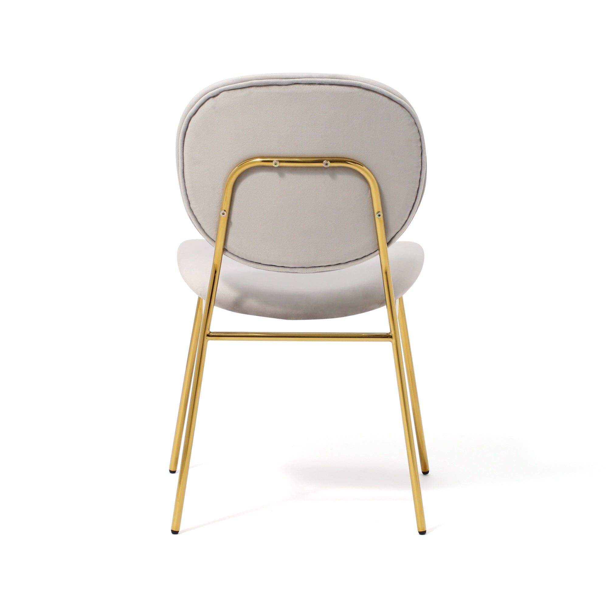 BELLE CHAIR GRAY x GOLD (W500×D560×H810)