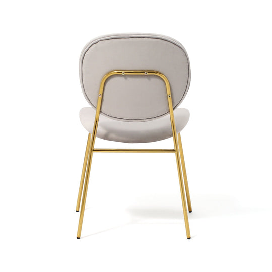 BELLE CHAIR GRAY x GOLD (W500×D560×H810)