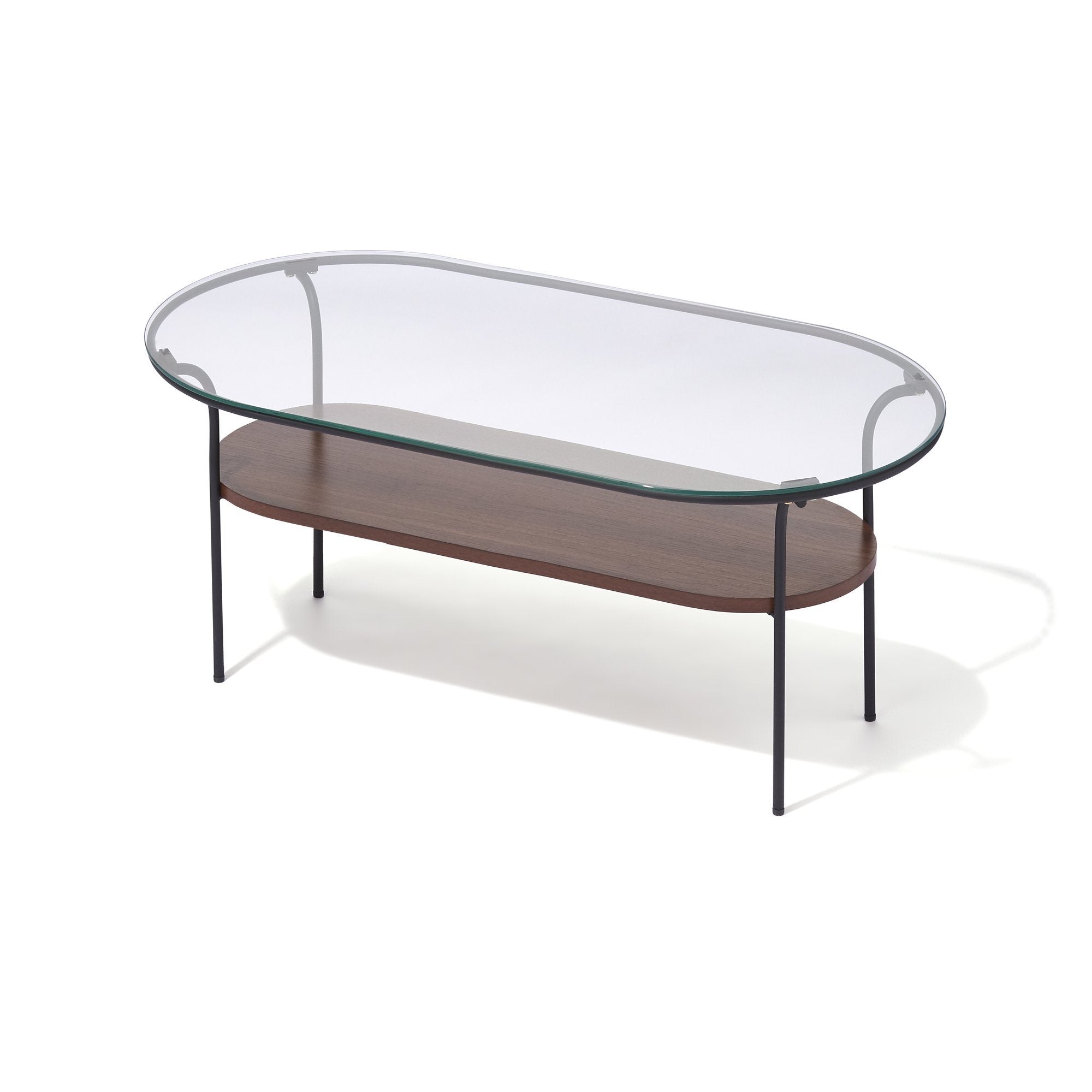 LEGATO COFFEE TABLE Small Black x Brown (W750 x D450 x H370)