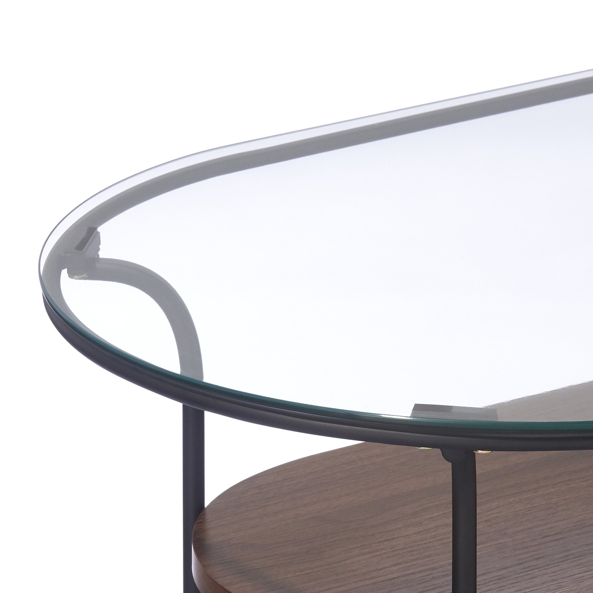 LEGATO COFFEE TABLE Small Black x Brown (W750 x D450 x H370)