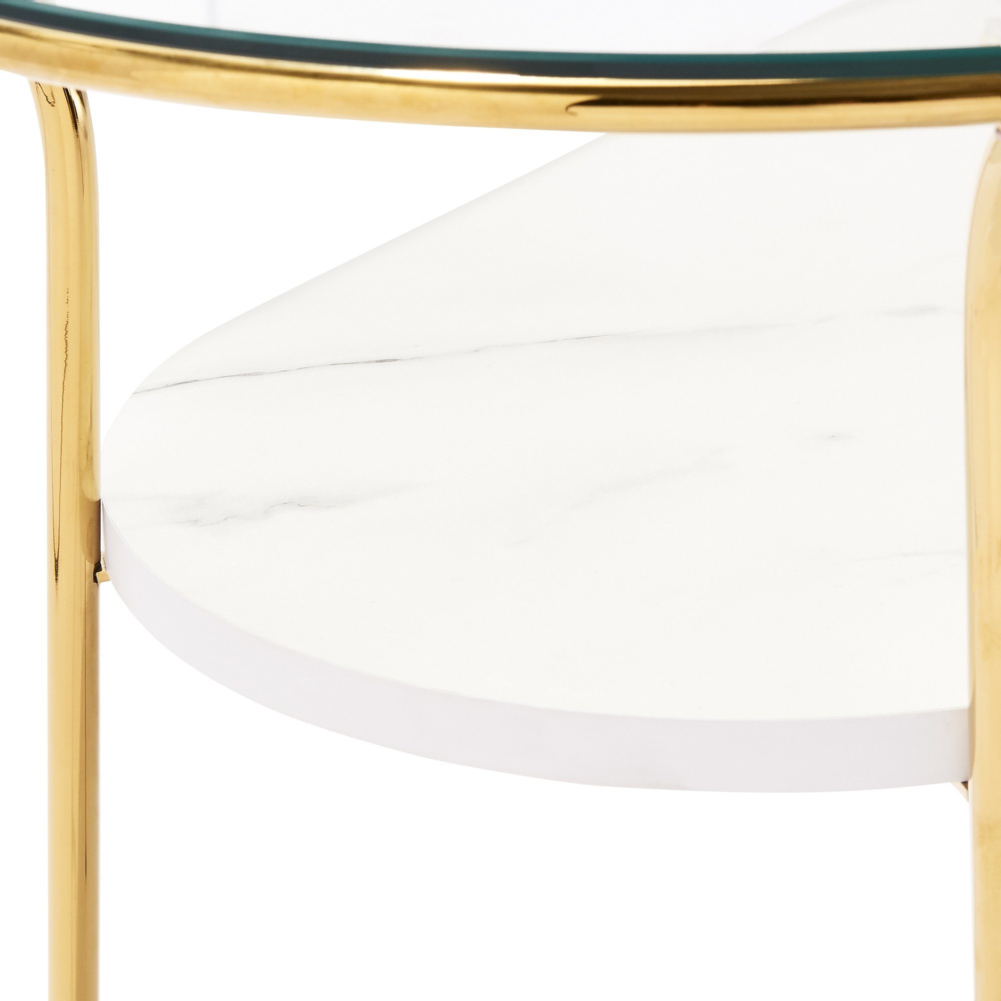 LEGATO COFFEETABLE Large Gold x Marble (W950 x D500 x H370)