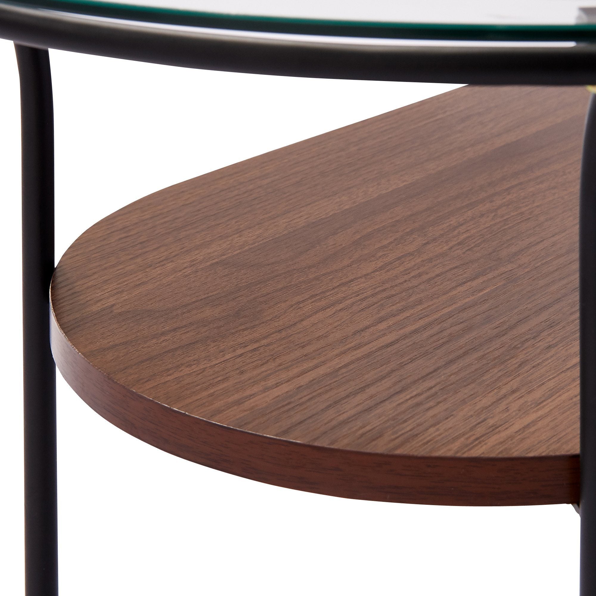 LEGATO COFFEE TABLE Large Black x Brown (W950 x D500 x H370)
