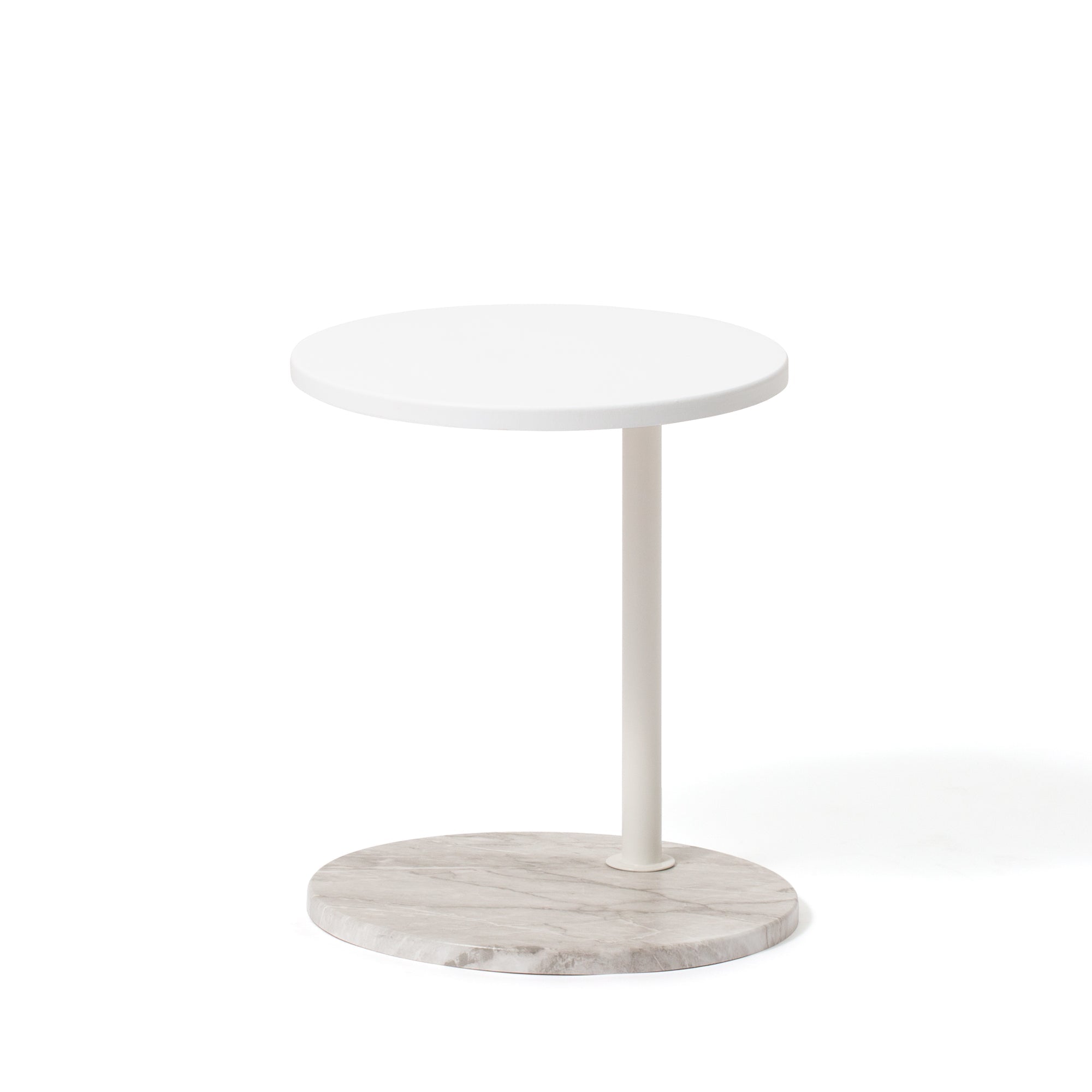 MONTEZ SIDE TABLE 2 MARBLE (W350 x D350 x H415-665)
