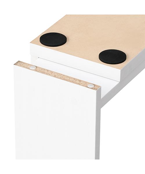 RITMO SHELF SMALL WHITE (A) (W1180-1550 × D193 × H800)