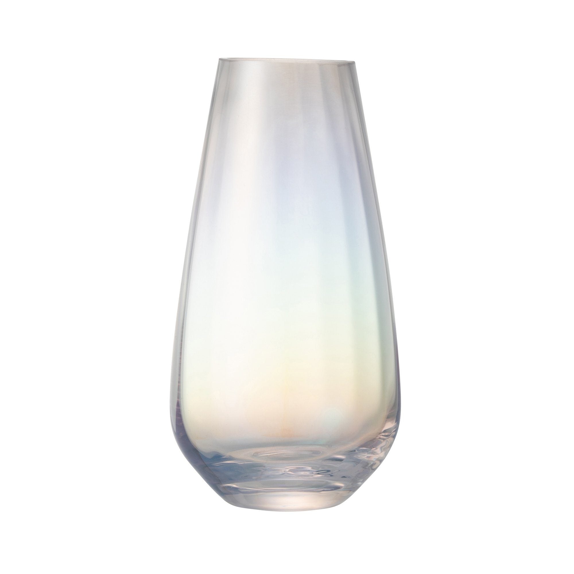 LUSTER FLOWER VASE SMALL CLEAR