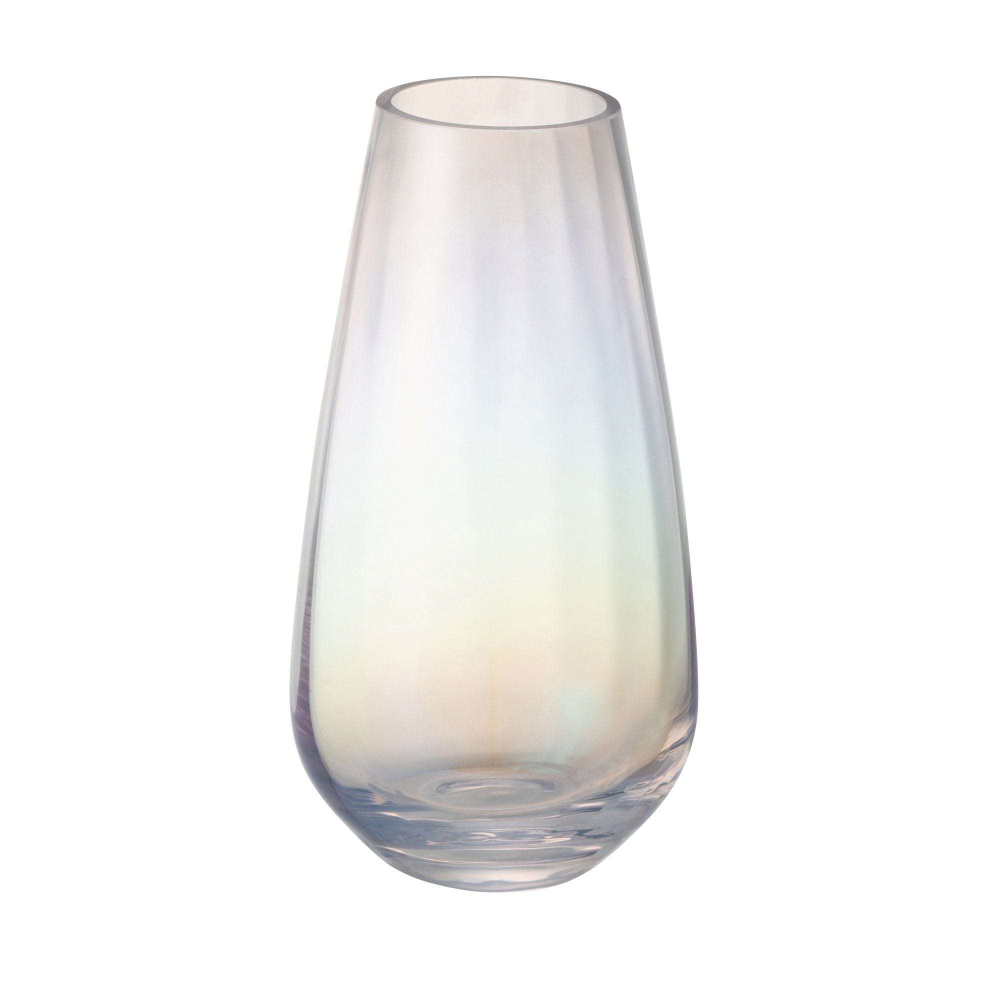LUSTER FLOWER VASE SMALL CLEAR