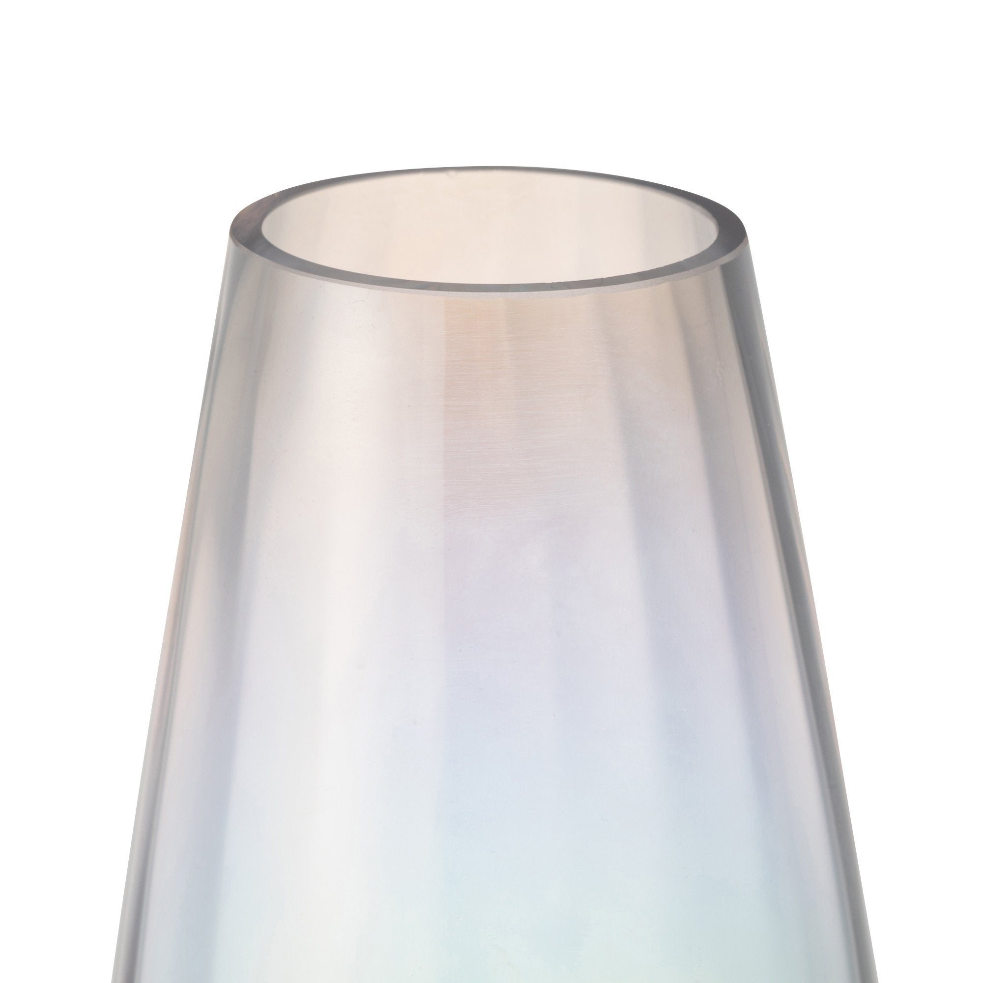 LUSTER FLOWER VASE SMALL CLEAR