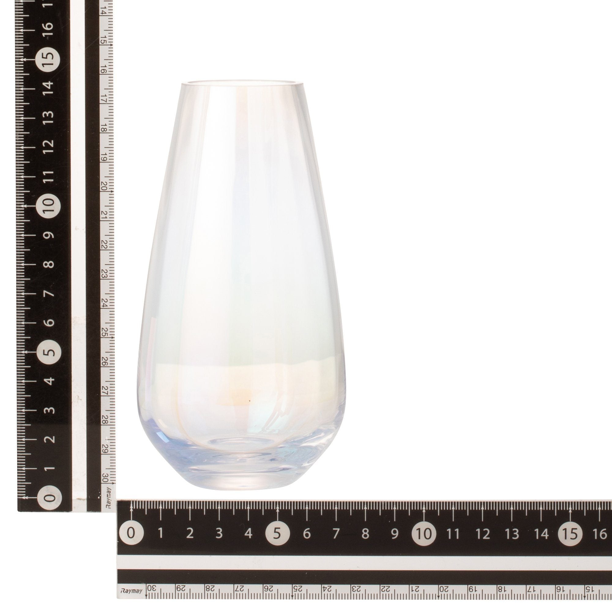LUSTER FLOWER VASE SMALL CLEAR