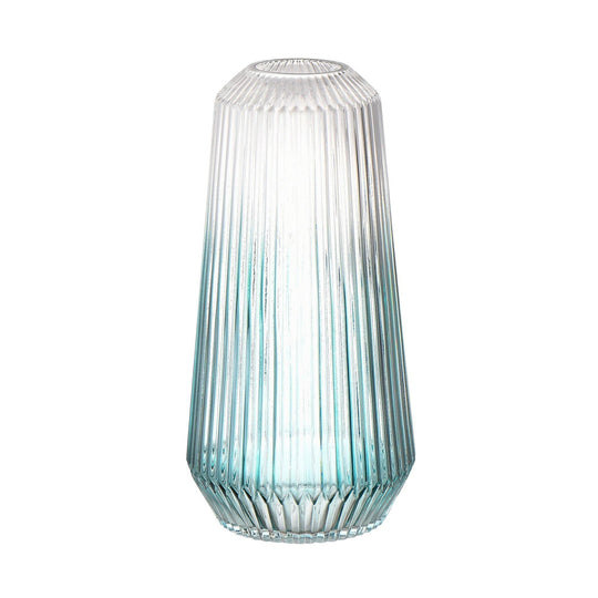 STRIPE FLOWER VASE BLUE