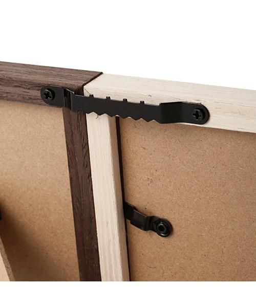 NATURAL Photo Frame 4 Windows Brown x Natural