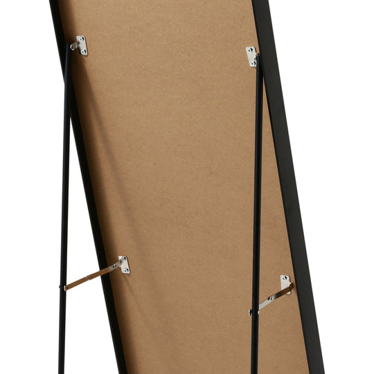 ALUMINUM FRAME STAND MIRROR  BLACK