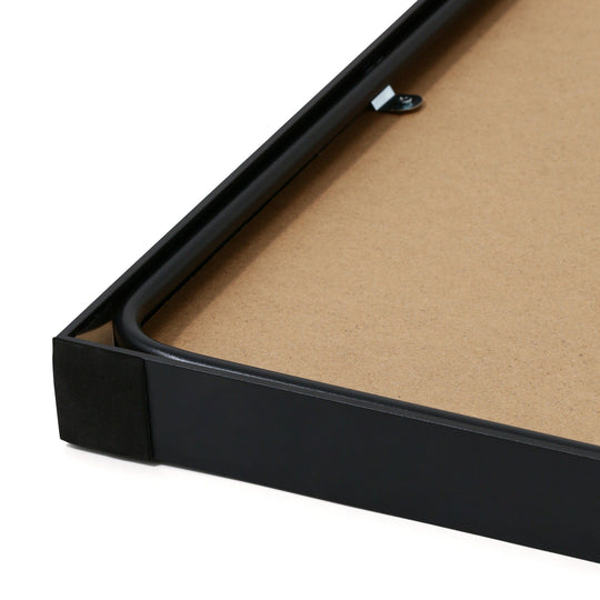 ALUMINUM FRAME STAND MIRROR  BLACK