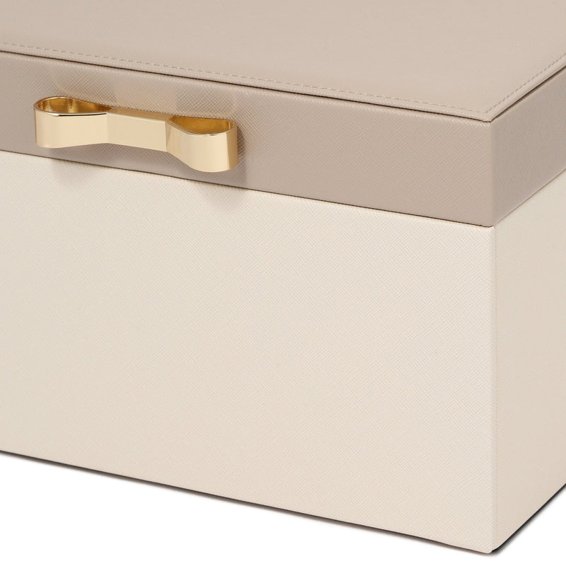 BICOLOR JEWELRY BOX LARGE BEIGE