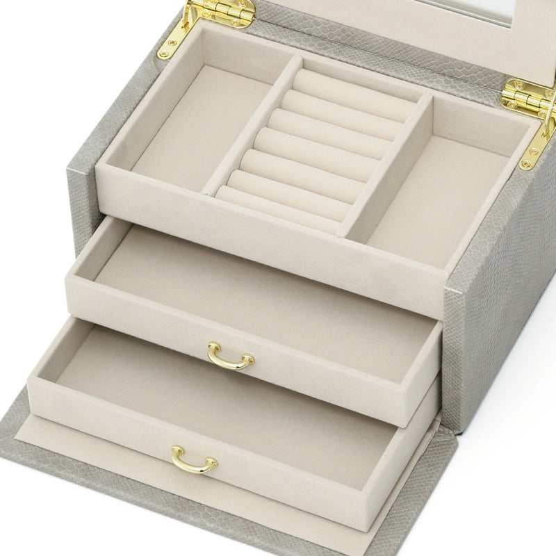 FLAVIA JEWELRY BOX SMALL GRAY