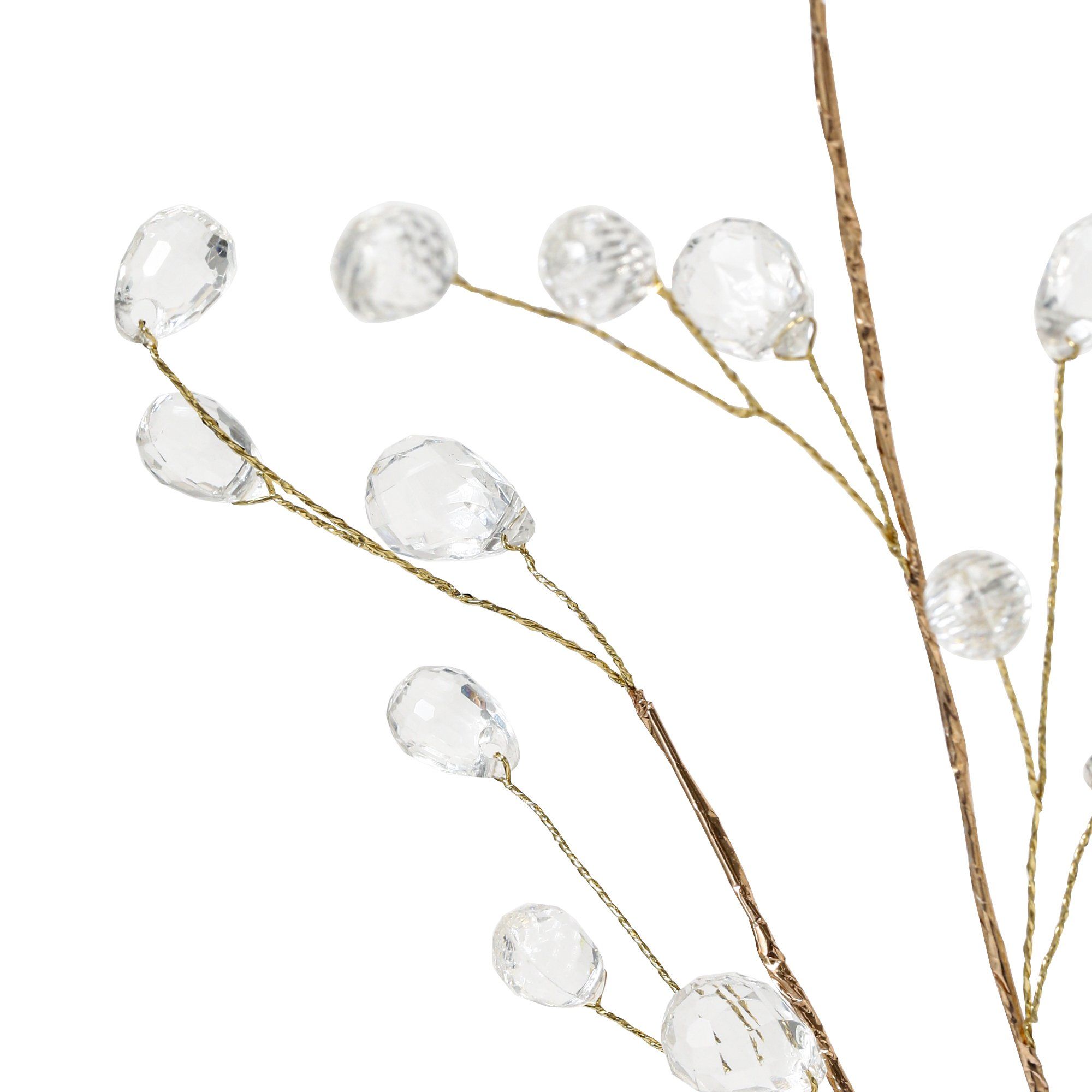 ART PLANT CRYSTAL LEAF GOLD