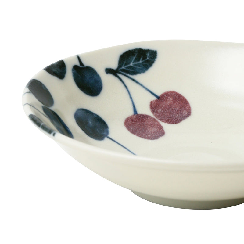 Keiryo Minoyaki Cherry Medium Deep Plate M