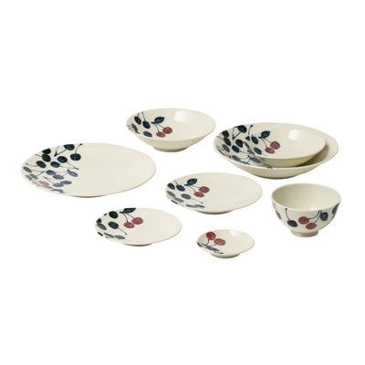 Keiryo Minoyaki Cherry Medium Deep Plate L