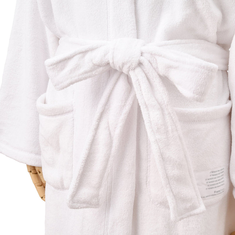 Quick Dry Bath Robe White