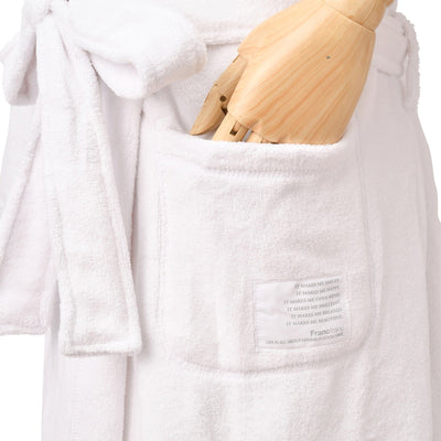 Quick Dry Bath Robe White