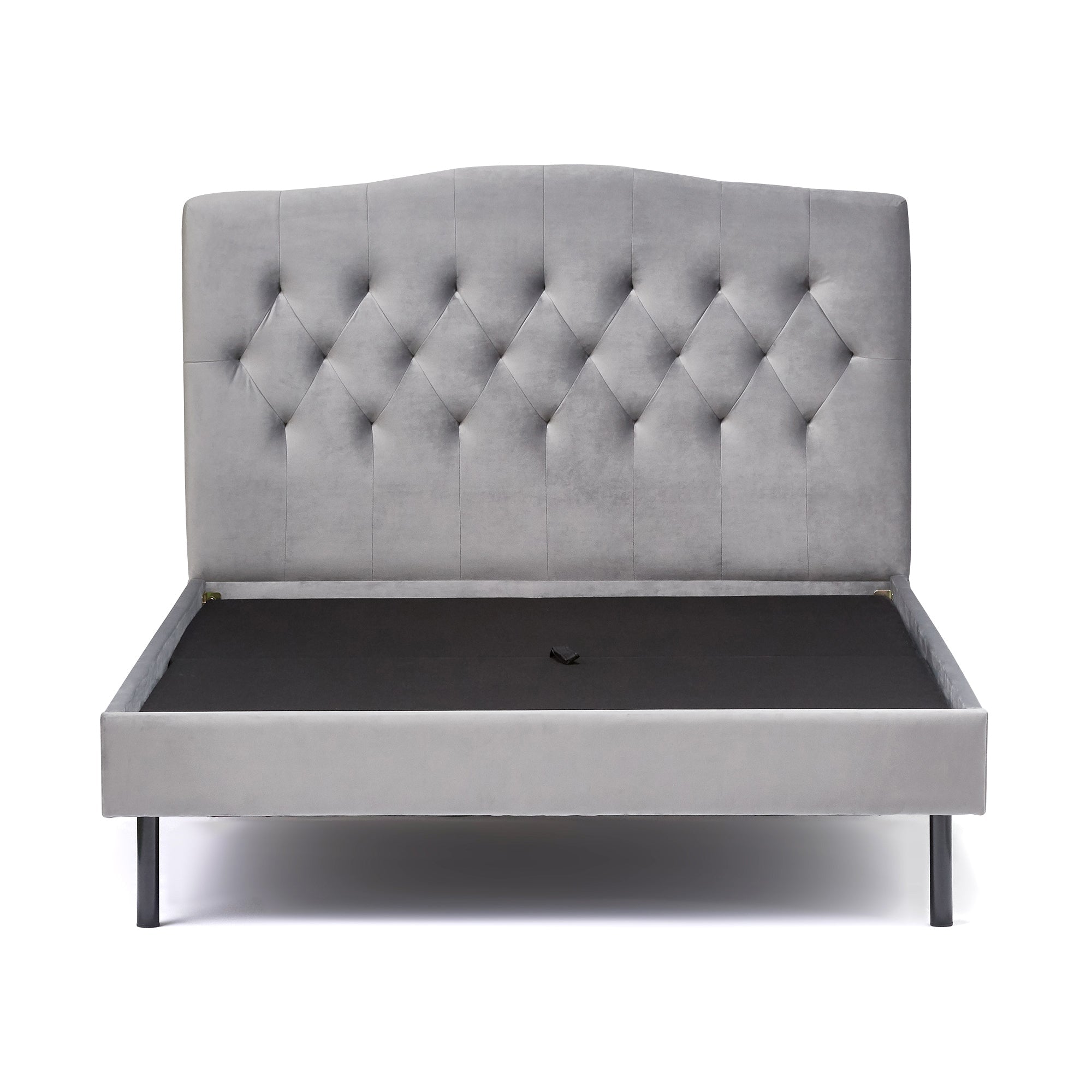 Brissa Bed Dimple Semi-Double Gray (A) (W1295 x D2090 x H1230mm)