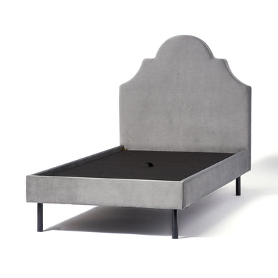 Brissa Bed Crown Semi-Double Gray (A) (W1280 x D2085 x H1255mm)