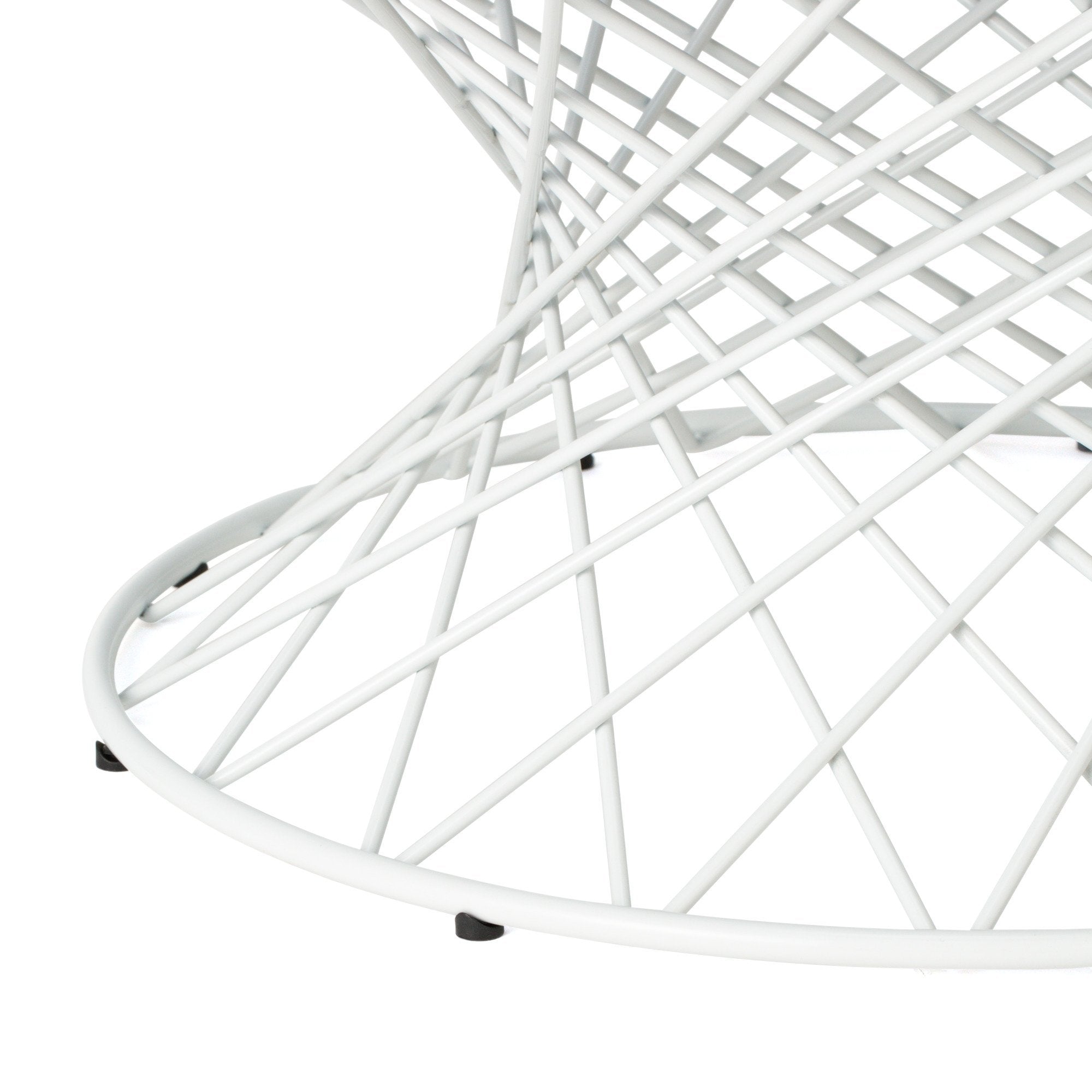 MAGLIA COFFEE TABLE  80 CLEAR X  WHITE (A) (W800 × D800 × H385)